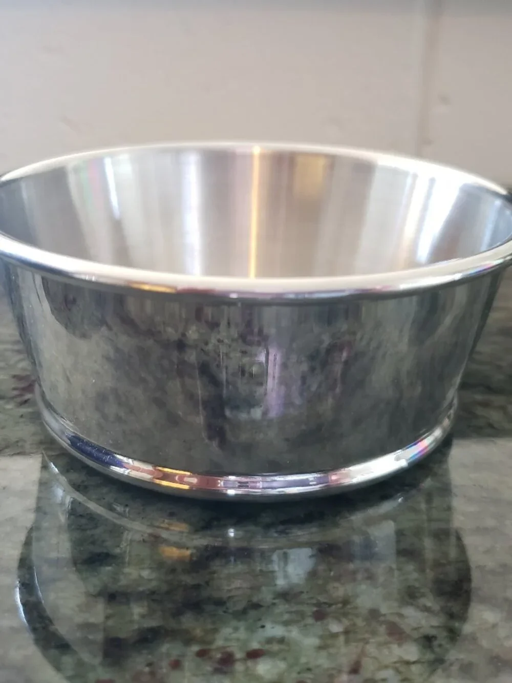 Crate & Barrel Classic Wine Bottle Coaster Stainless Steel 269-646